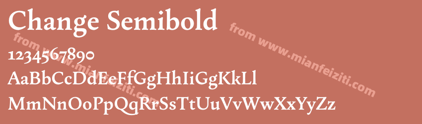 Change Semibold预览图1 Change Semibold预览图1