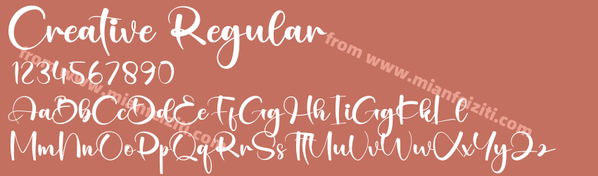 Creative Regular预览图1 Creative Regular预览图1