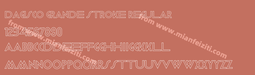 Dagisco Grande Stroke Regular预览图1 Dagisco Grande Stroke Regular预览图1