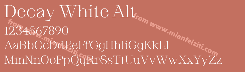 Decay White Alt预览图1 Decay White Alt预览图1