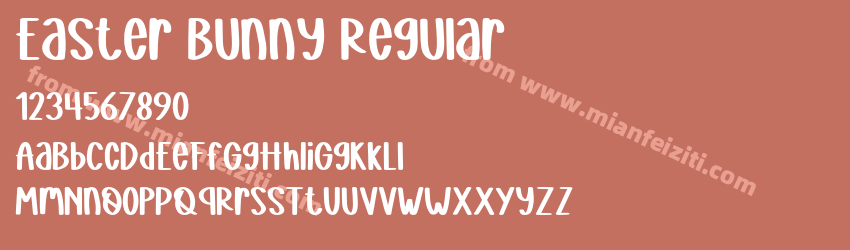 Easter Bunny Regular预览图1 Easter Bunny Regular预览图1