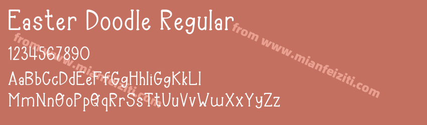 Easter Doodle Regular预览图1 Easter Doodle Regular预览图1