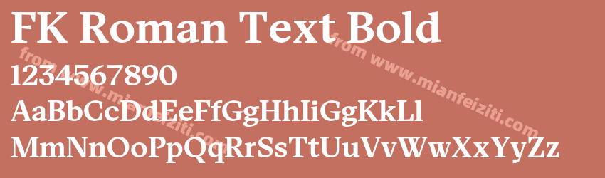 FK Roman Text Bold预览图1 FK Roman Text Bold预览图1