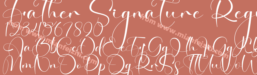 Father Signature Regular预览图1 Father Signature Regular预览图1