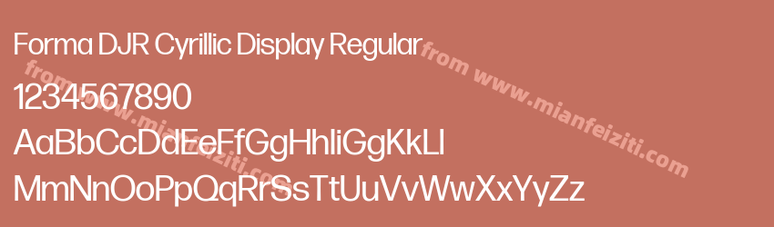 Forma DJR Cyrillic Display Regular预览图1 Forma DJR Cyrillic Display Regular预览图1