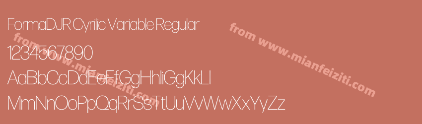 FormaDJR Cyrilic Variable Regular预览图1 FormaDJR Cyrilic Variable Regular预览图1