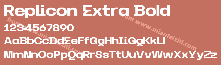 Replicon Extra Bold预览图1