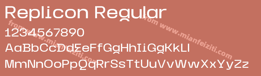 Replicon Regular预览图1 Replicon Regular预览图1