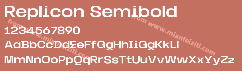 Replicon Semibold预览图1 Replicon Semibold预览图1