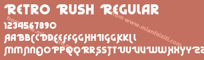 Retro Rush Regular预览图1 Retro Rush Regular预览图1