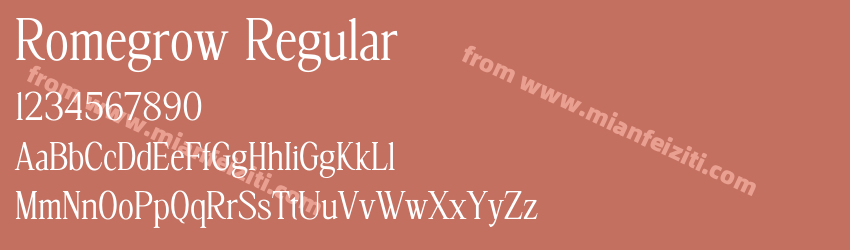 Romegrow Regular预览图1