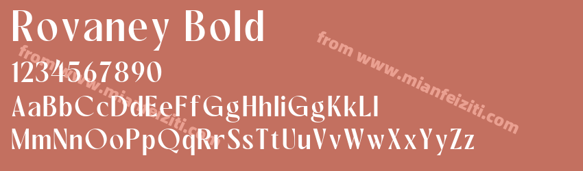 Rovaney Bold预览图1