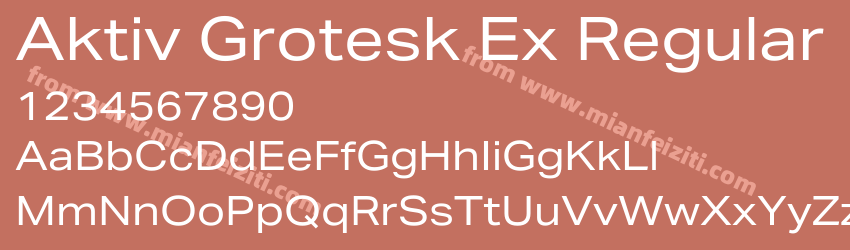 Aktiv Grotesk Ex Regular预览图1