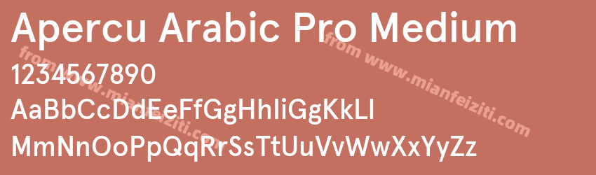 Apercu Arabic Pro Medium预览图1 Apercu Arabic Pro Medium预览图1