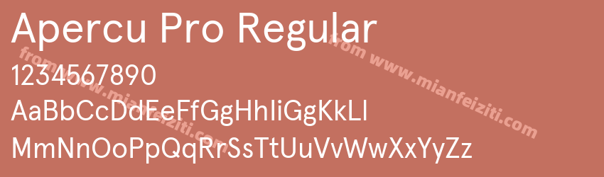 Apercu Pro Regular预览图1