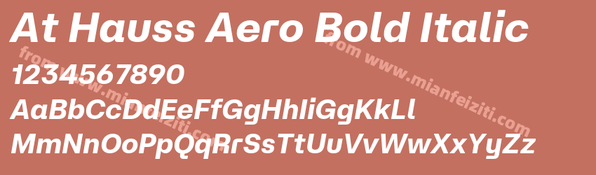At Hauss Aero Bold Italic预览图1 At Hauss Aero Bold Italic预览图1