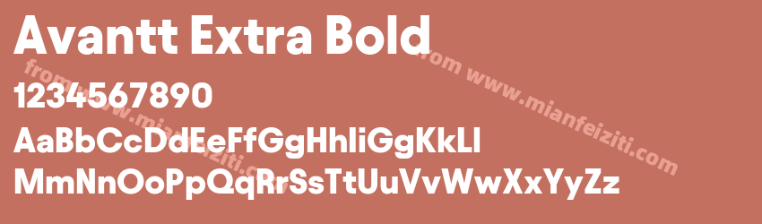 Avantt Extra Bold预览图1 Avantt Extra Bold预览图1