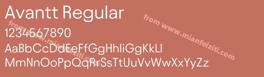 Avantt Regular预览图1 Avantt Regular预览图1