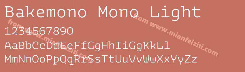 Bakemono Mono Light预览图1 Bakemono Mono Light预览图1
