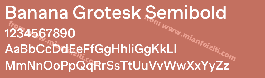 Banana Grotesk Semibold预览图1 Banana Grotesk Semibold预览图1