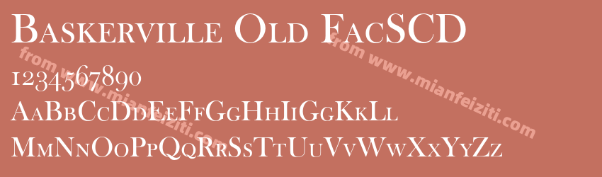 Baskerville Old FacSCD预览图1 Baskerville Old FacSCD预览图1