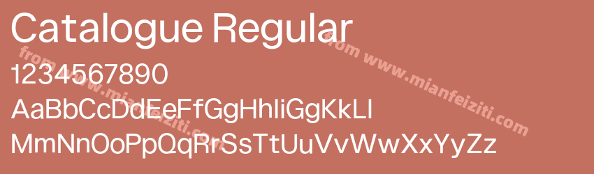 Catalogue Regular预览图1 Catalogue Regular预览图1