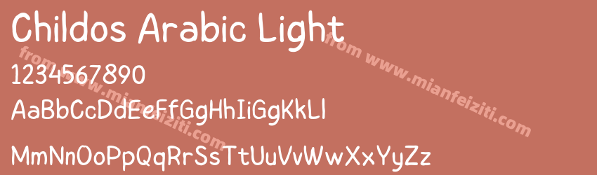 Childos Arabic Light预览图1 Childos Arabic Light预览图1