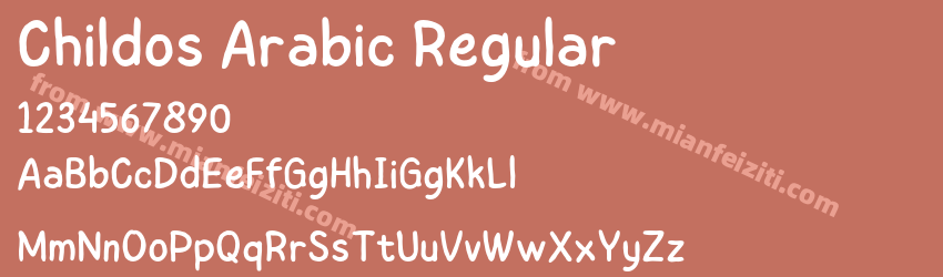 Childos Arabic Regular预览图1 Childos Arabic Regular预览图1