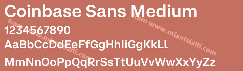 Coinbase Sans Medium预览图1 Coinbase Sans Medium预览图1