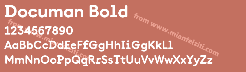 Documan Bold预览图1 Documan Bold预览图1