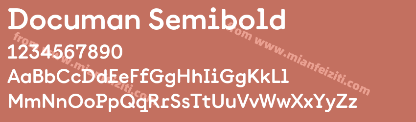Documan Semibold预览图1