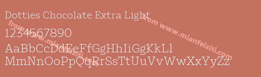 Dotties Chocolate Extra Light预览图1 Dotties Chocolate Extra Light预览图1