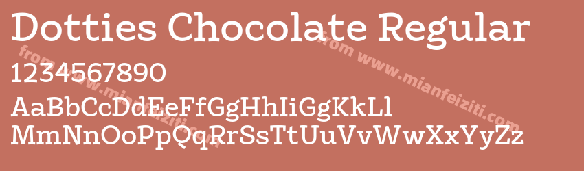Dotties Chocolate Regular预览图1