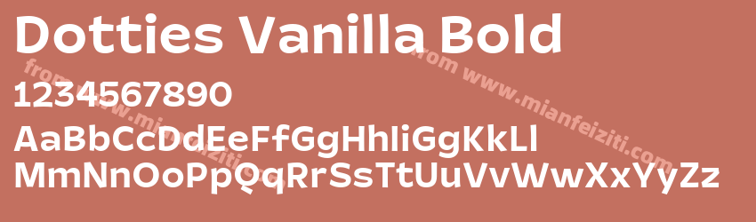 Dotties Vanilla Bold预览图1 Dotties Vanilla Bold预览图1