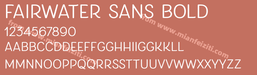 Fairwater Sans Bold预览图1 Fairwater Sans Bold预览图1