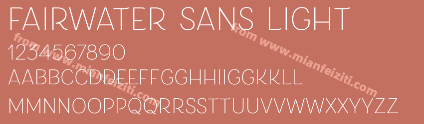 Fairwater Sans Light预览图1 Fairwater Sans Light预览图1