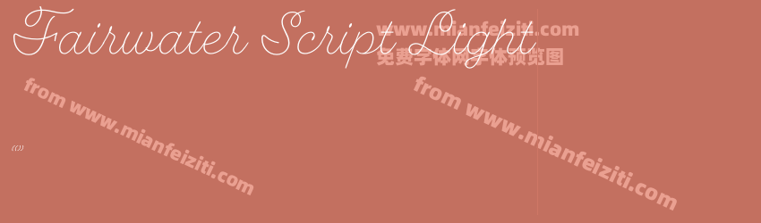 Fairwater Script Light预览图1 Fairwater Script Light预览图1