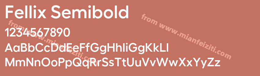 Fellix Semibold预览图1 Fellix Semibold预览图1