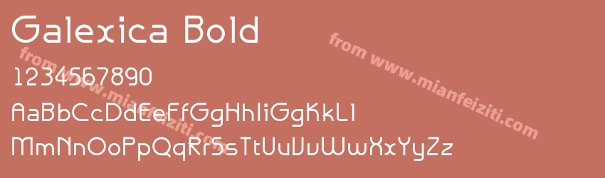 Galexica Bold预览图1 Galexica Bold预览图1