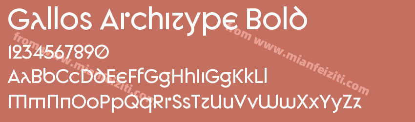 Gallos Architype Bold预览图1