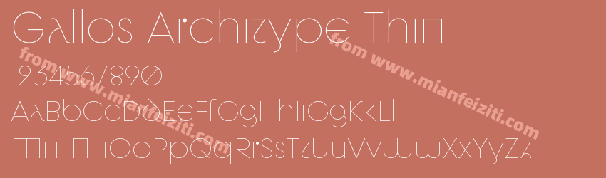 Gallos Architype Thin预览图1 Gallos Architype Thin预览图1