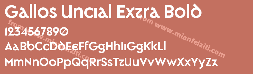 Gallos Uncial Extra Bold预览图1