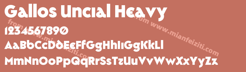 Gallos Uncial Heavy预览图1 Gallos Uncial Heavy预览图1