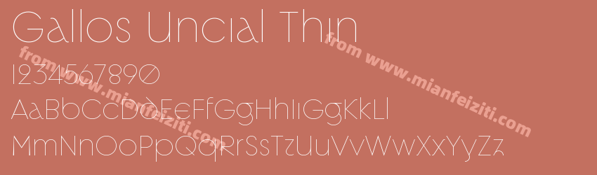 Gallos Uncial Thin预览图1 Gallos Uncial Thin预览图1