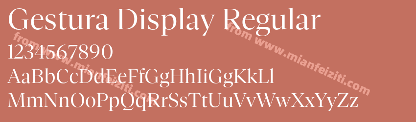 Gestura Display Regular预览图1 Gestura Display Regular预览图1