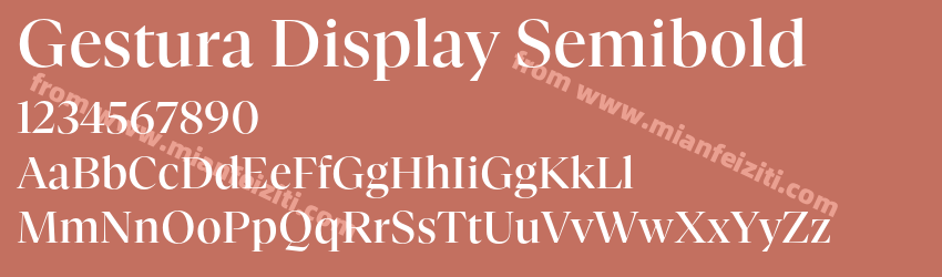 Gestura Display Semibold预览图1 Gestura Display Semibold预览图1