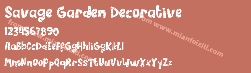 Savage Garden Decorative预览图1 Savage Garden Decorative预览图1