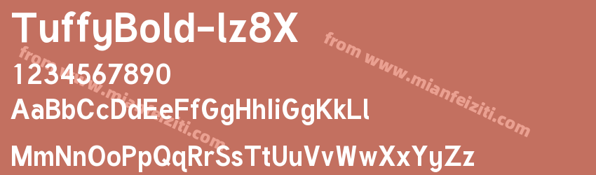 TuffyBold-lz8X字体预览