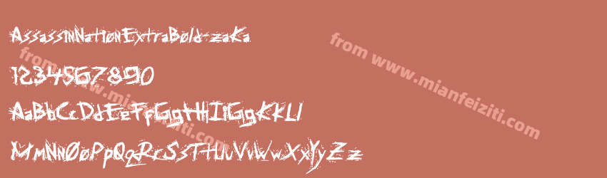 Assassin Nation Extra Bold za Ka预览图1