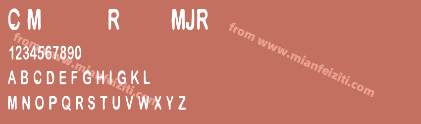 CfMetropolisRegular-MJRe字体预览